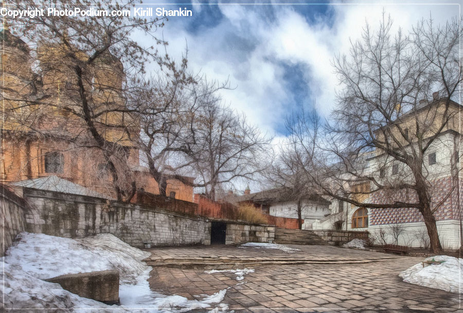 Cobblestone, Pavement, Walkway, Countryside, Outdoors, Landscape, Nature