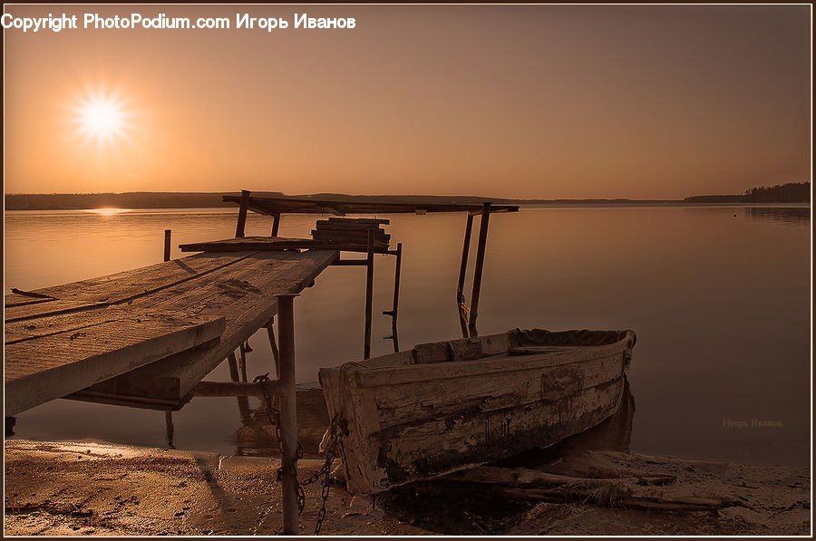 Shipwreck, Dock, Pier, Boat, Dinghy, Port, Waterfront
