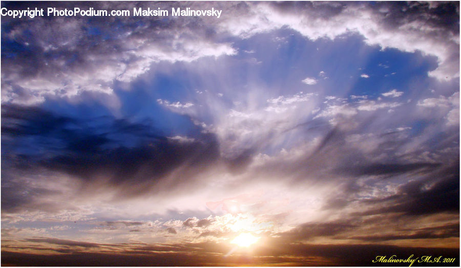Azure Sky, Cloud, Outdoors, Sky, Cumulus