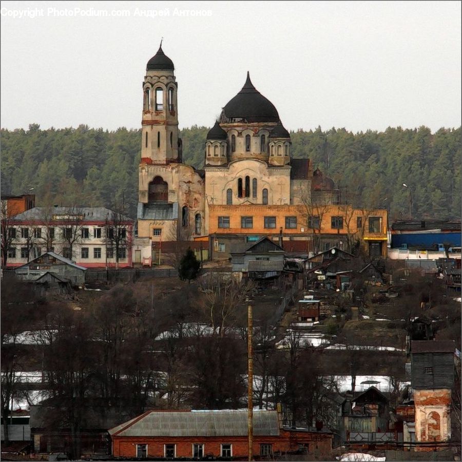 Downtown, Slum, Architecture, Housing, Monastery, Neighborhood, Town