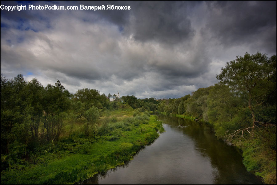 Outdoors, River, Water, Dirt Road, Gravel, Road, Forest