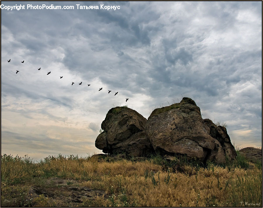 Rock, Landscape, Nature, Scenery, Cliff, Outdoors, Field