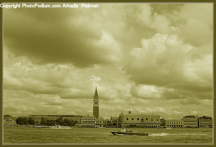 Factory, Refinery, Cloud, Cumulus, Sky, Architecture, Convention Center