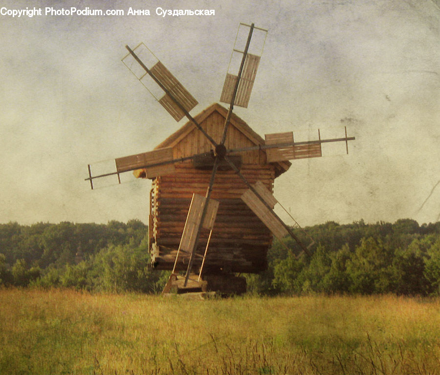 Field, Grass, Grassland, Land, Outdoors, Architecture, Bell Tower
