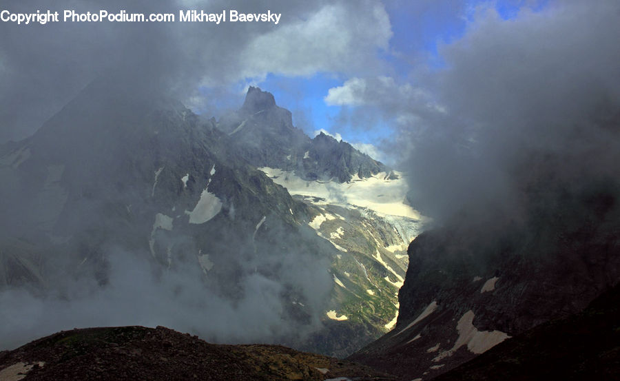Arctic, Glacier, Ice, Mountain, Outdoors, Snow, Mountain Range