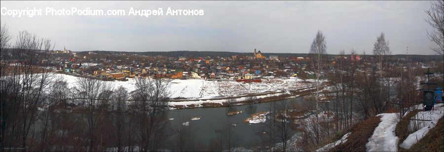 Ice, Outdoors, Snow, Crowd, Building, Downtown, Town
