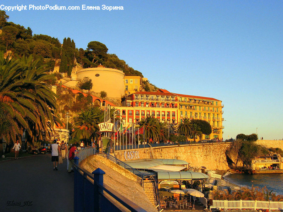 Boat, Watercraft, Hotel, Resort, Boardwalk, Deck, Path