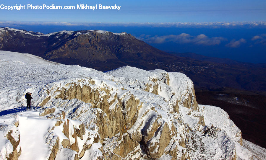 Crest, Mountain, Outdoors, Peak, Arctic, Glacier, Ice