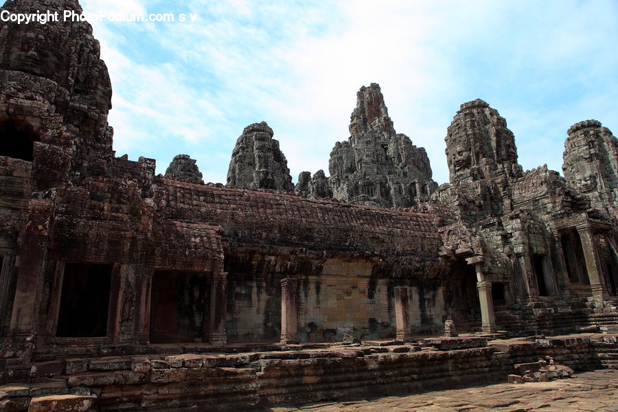 Ruins, Architecture, Shrine, Temple, Worship, Building, Column