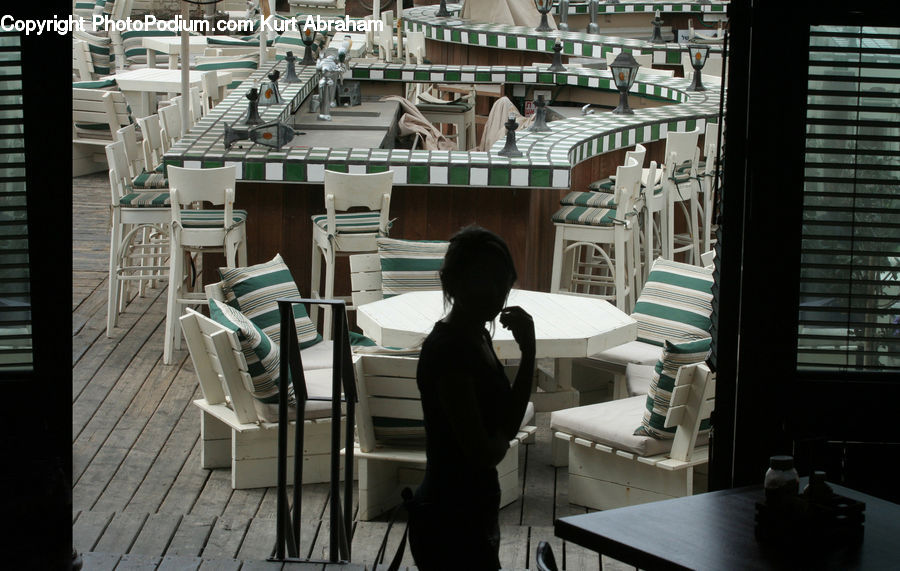 People, Person, Human, Chair, Furniture, Silhouette, Cafe