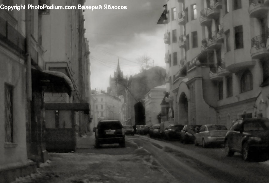 Alley, Alleyway, Road, Street, Town, Automobile, Car