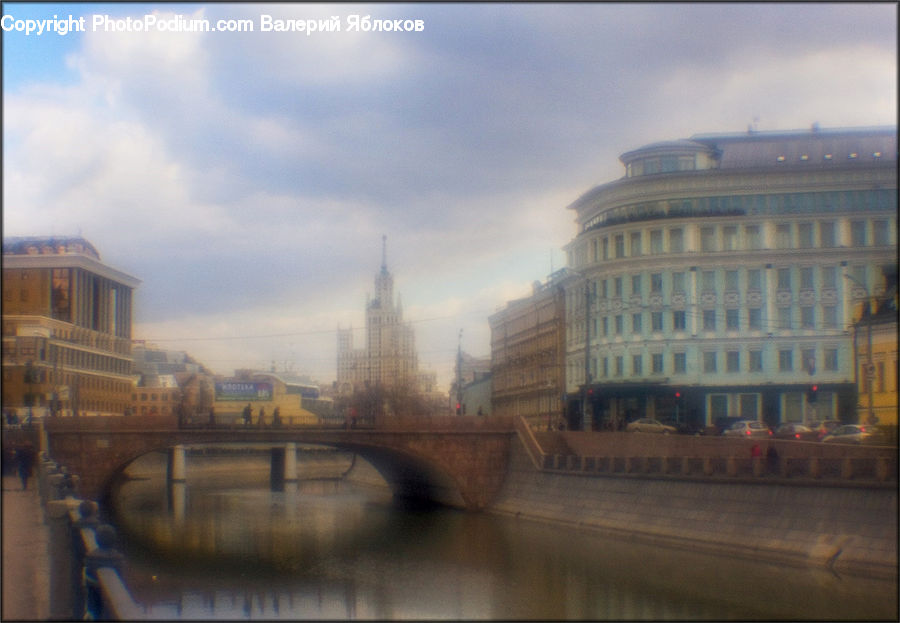 Fog, Pollution, Smog, Smoke, Building, Office Building, Canal
