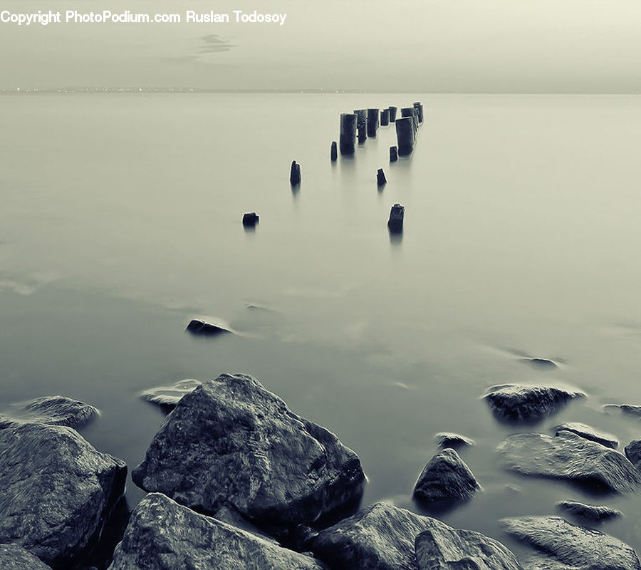 Rock, Lagoon, Lake, Outdoors, Water, Coast, Sea