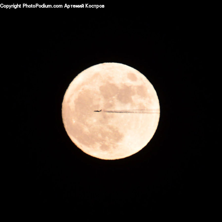 Astronomy, Full Moon, Night