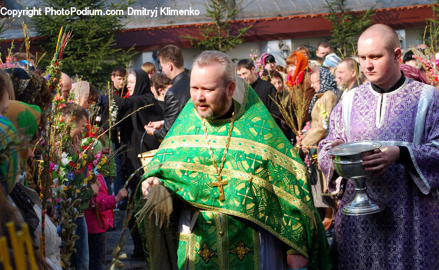 People, Person, Human, Cloak, Poncho, Ivy, Plant