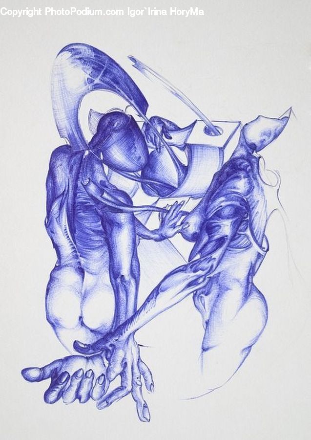 Drawing, Sketch, Paper, Art