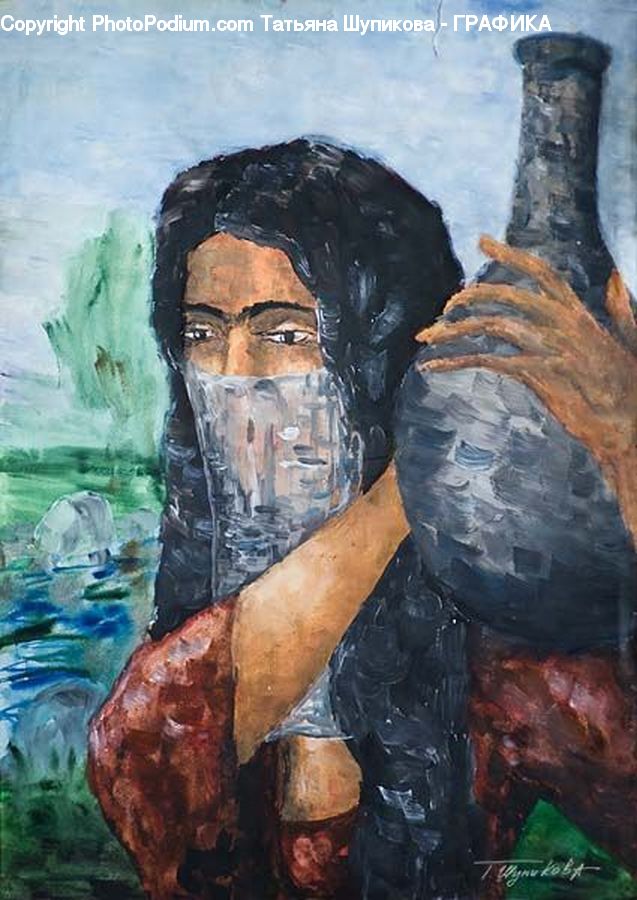 People, Person, Human, Art, Painting, Modern Art, Cliff
