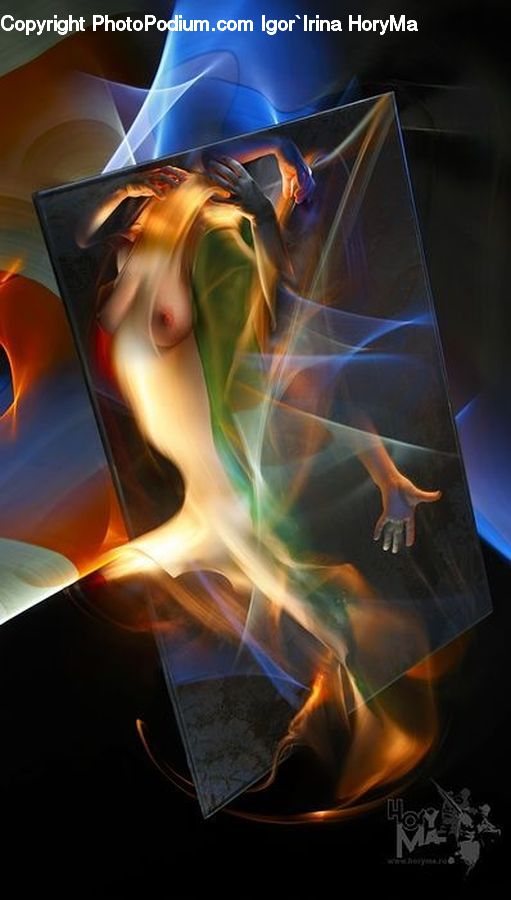 Collage, Poster, Fire, Flame, Art, Fractal, Auditorium