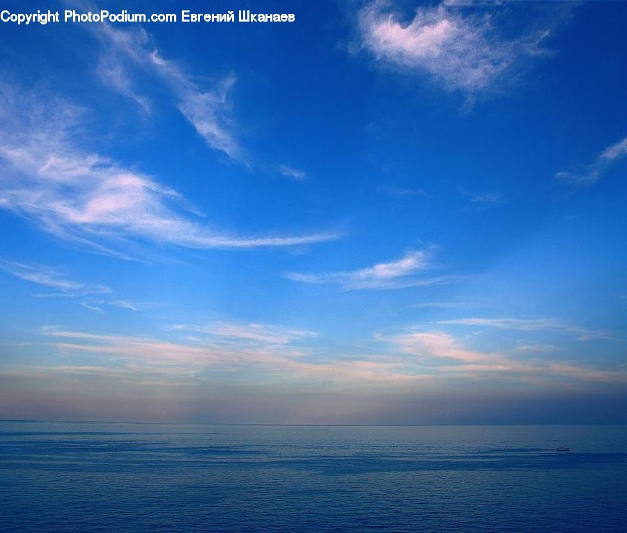 Azure Sky, Cloud, Outdoors, Sky, Horizon, Sea, Water