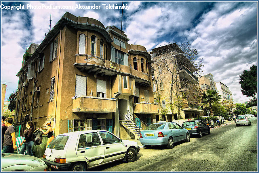 Automobile, Car, Sedan, Vehicle, Cab, Taxi, Building
