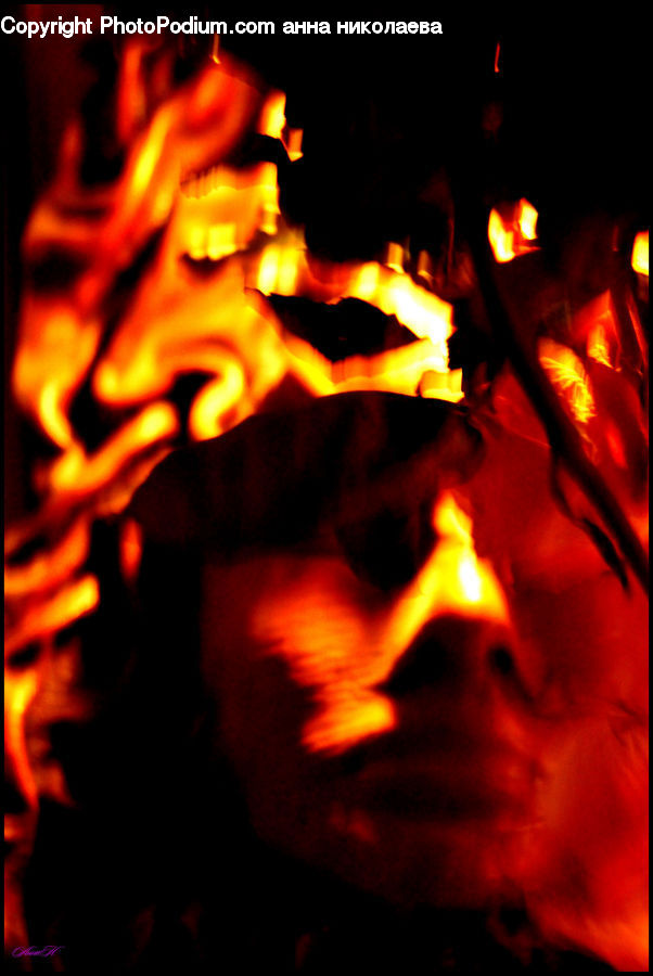Human, People, Person, Fire, Flame, Fireplace, Hearth