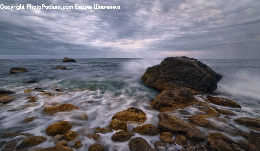 Coast, Outdoors, Sea, Water, Rock, Ocean, Sea Waves