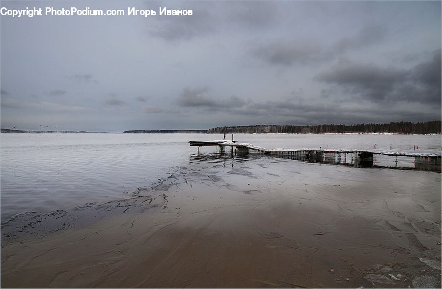 Flood, Dock, Landing, Pier, Beach, Coast, Outdoors