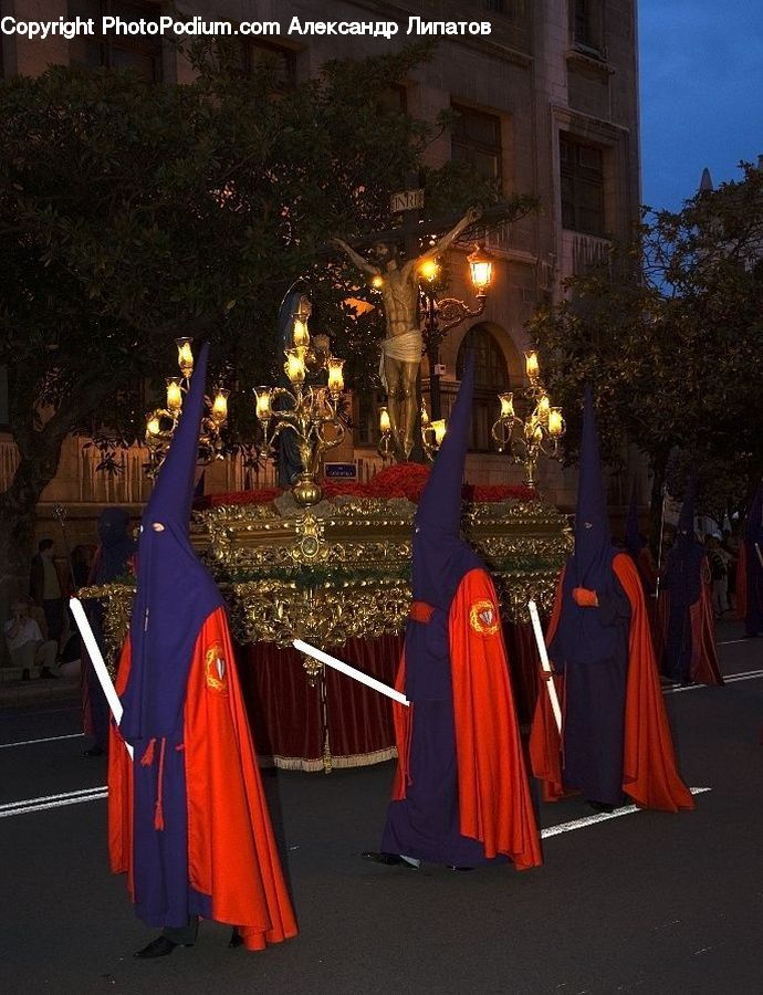 Plant, Potted Plant, Cloak, Furniture, Throne, Carnival, Crowd