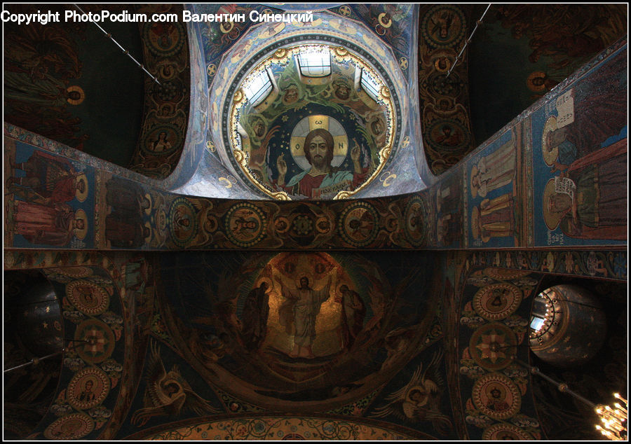 Art, Carpet, Tapestry, Arabesque Pattern, Architecture, Dome, Church