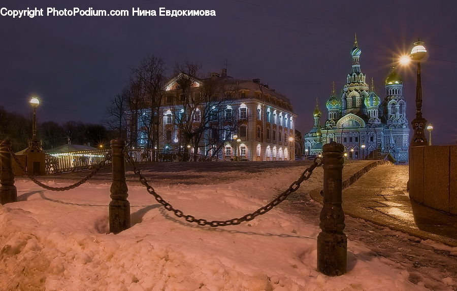 Architecture, Downtown, Plaza, Town Square, Column, Pillar, Building