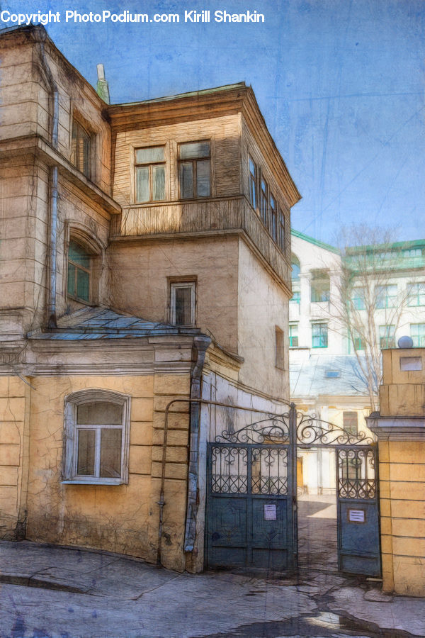 Arch, Gate, Building, House, Housing, Apartment Building, High Rise