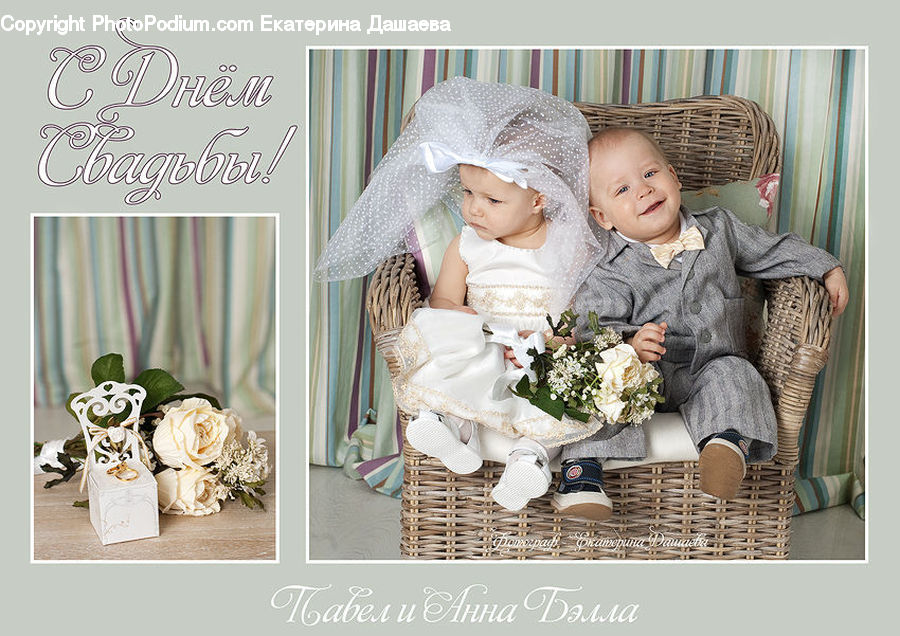 Baby, Child, Kid, Newborn, Bridesmaid, Person, Flower