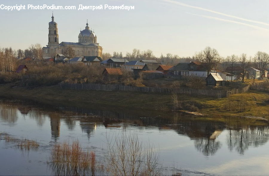 Architecture, Castle, Fort, Outdoors, River, Water, Church