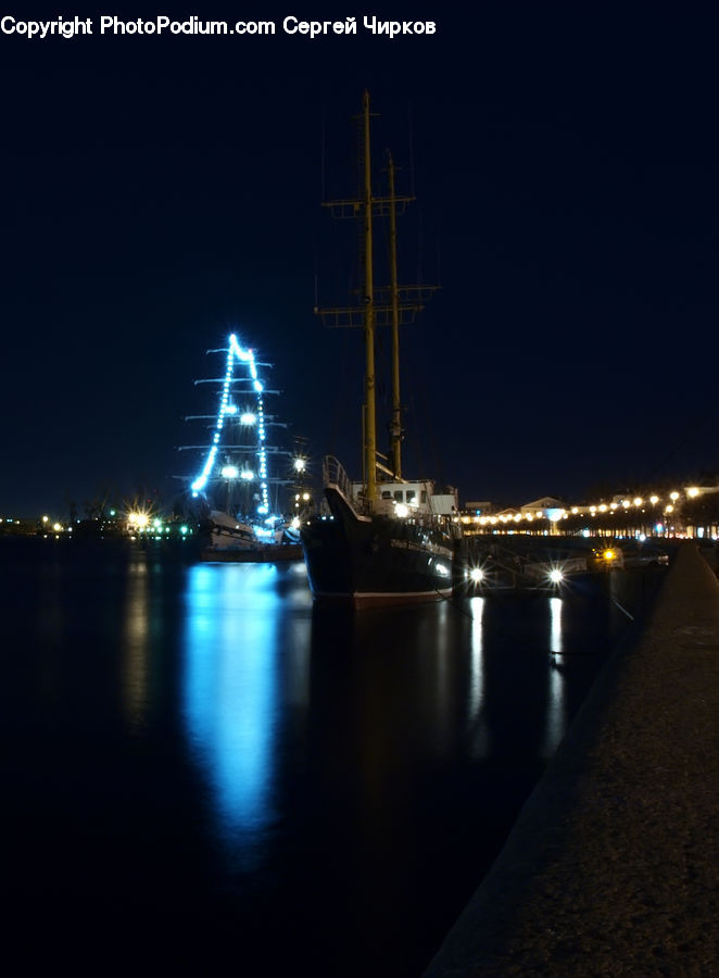 Light, City, Downtown, Night, Outdoors, Metropolis, Urban