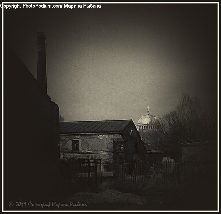 Bench, Collage, Poster, Building, Cottage, Housing, Cabin