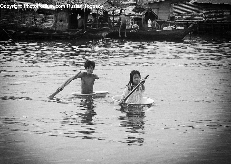 People, Person, Human, Water, Boat, Dinghy, Building