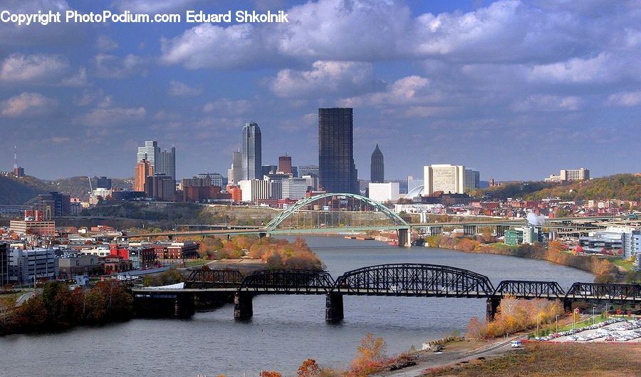 City, Downtown, Metropolis, Urban, Building, Town, Waterfront
