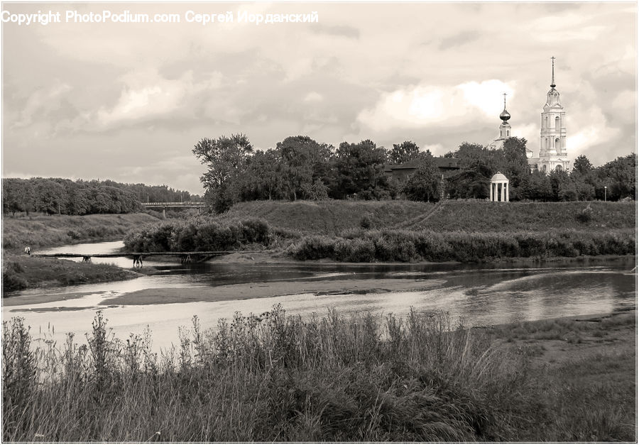 Land, Marsh, Outdoors, Swamp, Water, Bench, Countryside