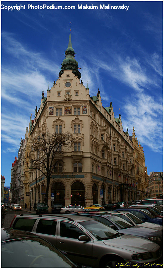 Automobile, Car, Vehicle, Building, Housing, Villa, Architecture