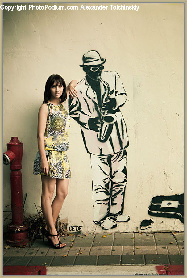 Plant, Potted Plant, Female, Girl, Person, Woman, Apparel