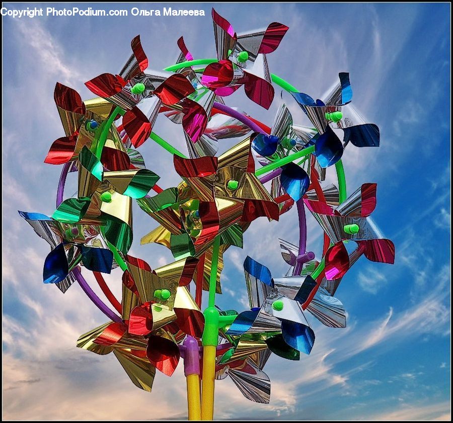 Kite, Art, Modern Art, Flower, Flower Arrangement, Flower Bouquet, Amusement Park