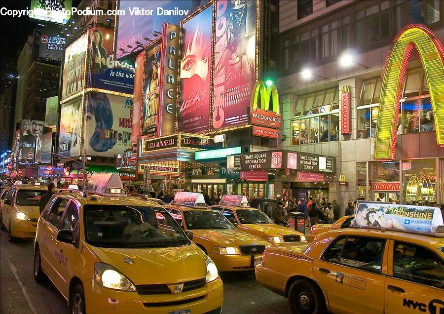 Cab, Car, Taxi, Vehicle, Arch, Automobile, City