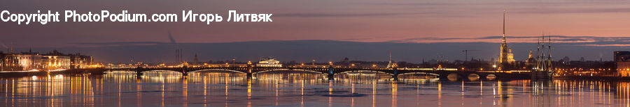 Dock, Pier, Bridge, City, Downtown, Landing, Harbor