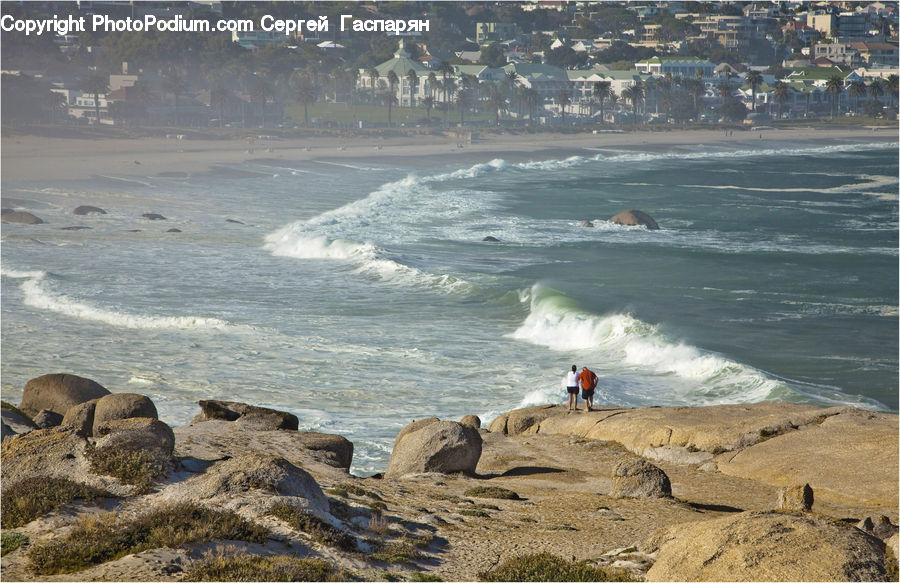 Rock, Coast, Outdoors, Sea, Water, Beach, Sea Waves