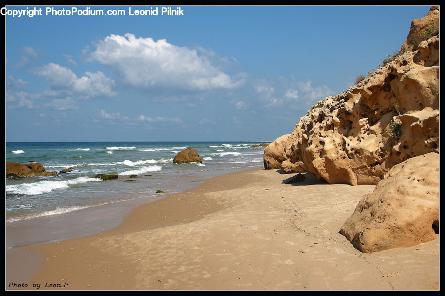 Beach, Coast, Outdoors, Sea, Water, Sand, Soil