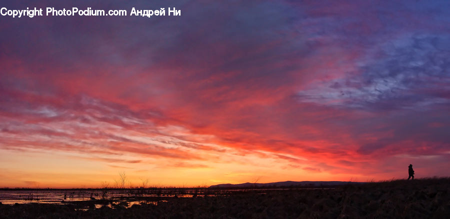 Dawn, Dusk, Red Sky, Sky, Sunrise, Sunset, Outdoors