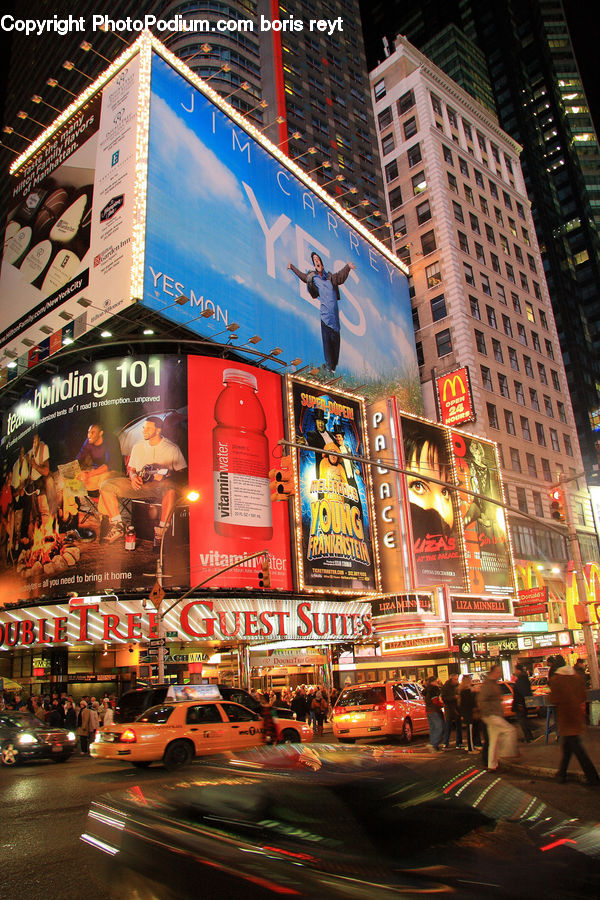 Automobile, Car, Vehicle, City, Downtown, Metropolis, Urban