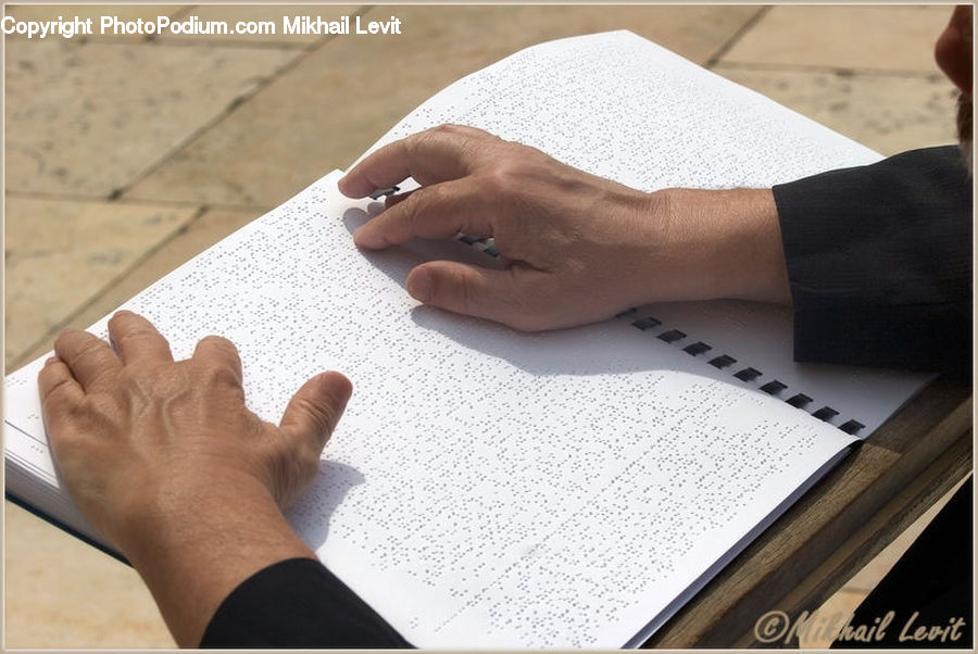 Paper, Reading, Finger, Hand