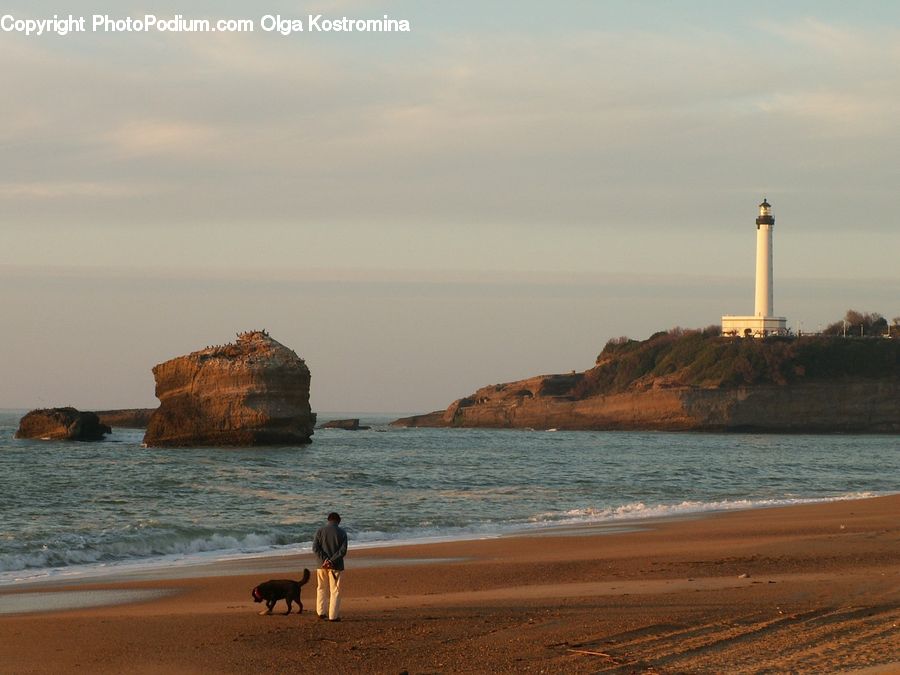 Beach, Coast, Outdoors, Sea, Water, Beacon, Building