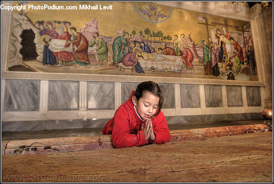 People, Person, Human, Art, Carpet, Tapestry, Crawling